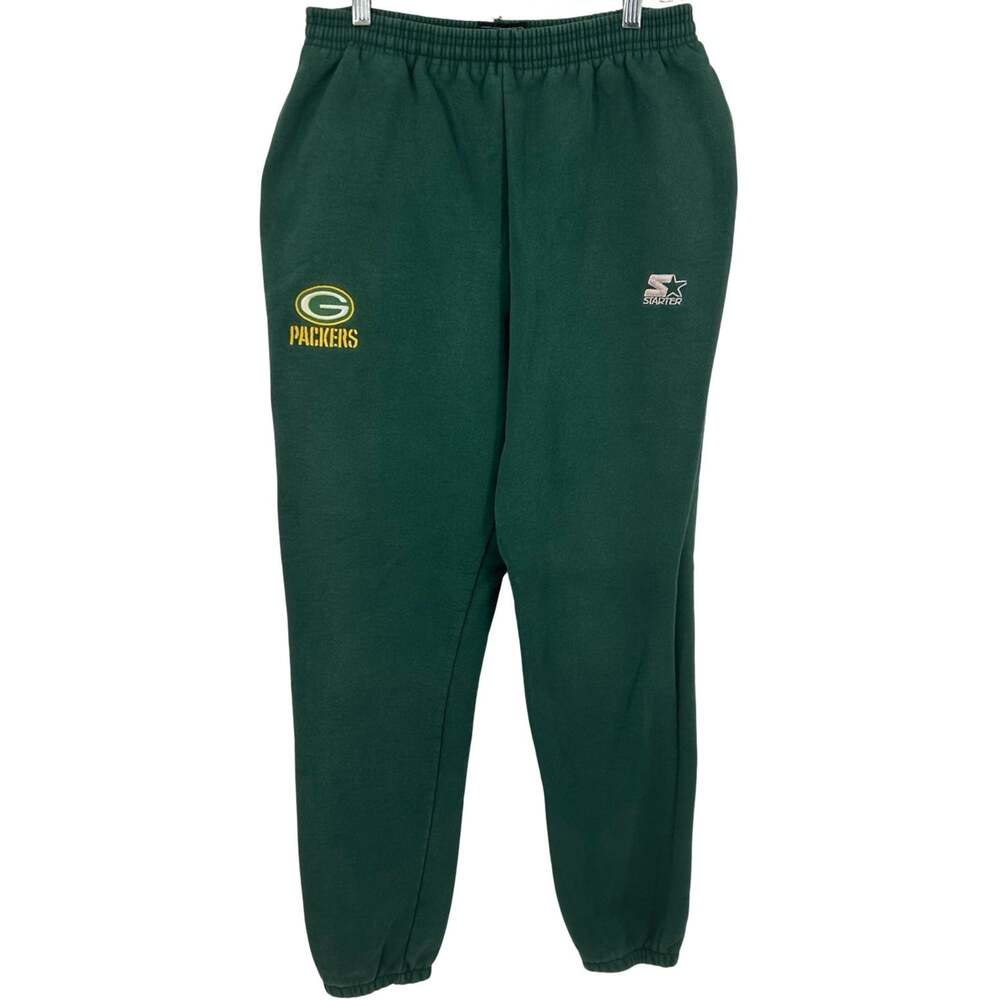 Vintage 90s Mens Embroidered Starter NFL Green Bay Packers Sweatpants Joggers~ M
